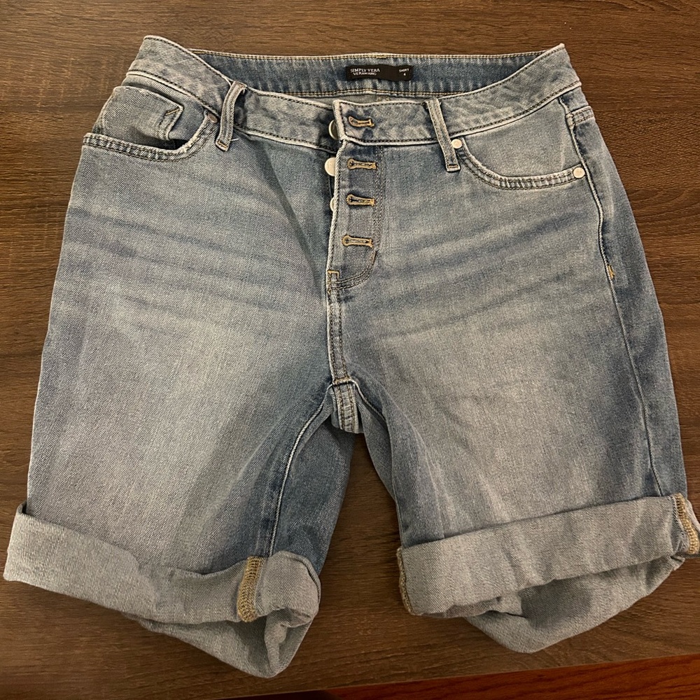 Denim shorts